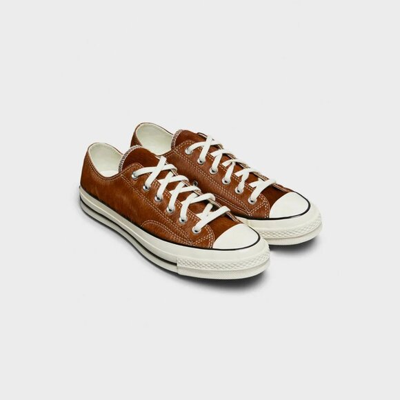 Converse Chuck Taylor 70 Ox Pony Hair Brown Egret Women's Size 8 A13837C NEW - Picture 11 of 13